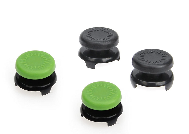 Amazon Basics Xbox One Controller Thumb Grips - Pack of 4, Black And Green*