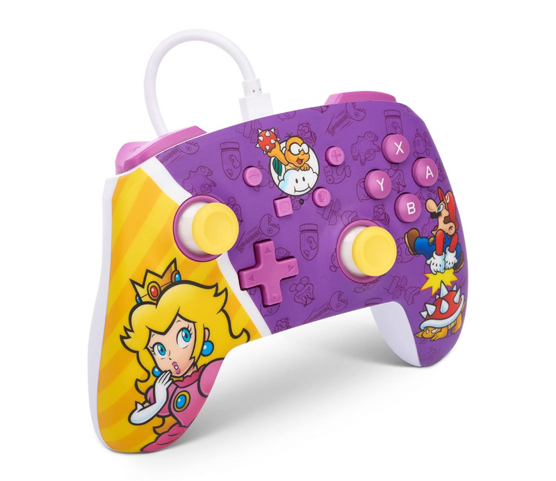 PowerA - Enhanced Wired Controller for Nintendo Switch - Princess Peach Battle