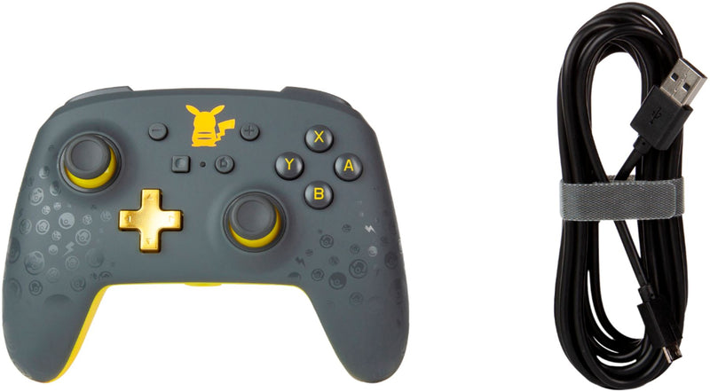 PowerA - Enhanced Wired Controller for Nintendo Switch - Pikachu Grey(Open Box)